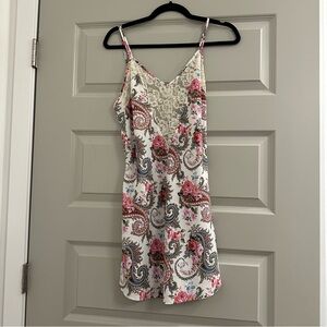 Victorias Secret Gold Label Slip Paisley Dress